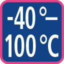 Maximum Operation temperature range of the lifting point without reduction of WLL.