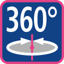 Lifiting point is able to rotate 360 degrees. However it is not suitable for turning and rotation under load.