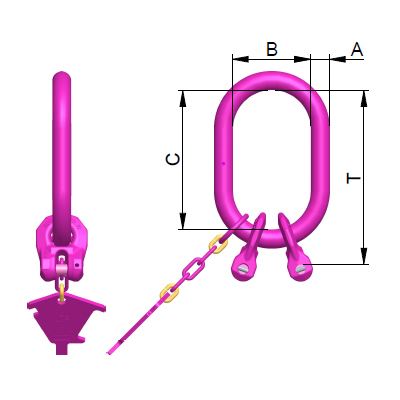 VIP Master links, 2 leg, ECS 670 7