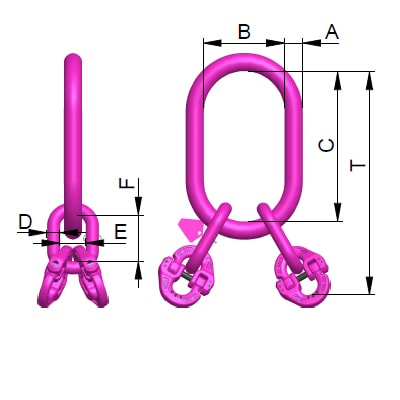 VIP Master links 4-leg, ECS 677 7